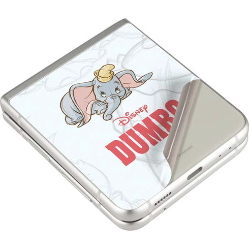 Disney Dumbo Classic sketched portrait Galaxy Z Flip3 5G Skin